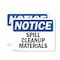 Signmission Spill Cleanup Materials, 10 in W x Rectangle, Vinyl Decal OS-2PACK-NS-D-710-L-18386 - alternate 1